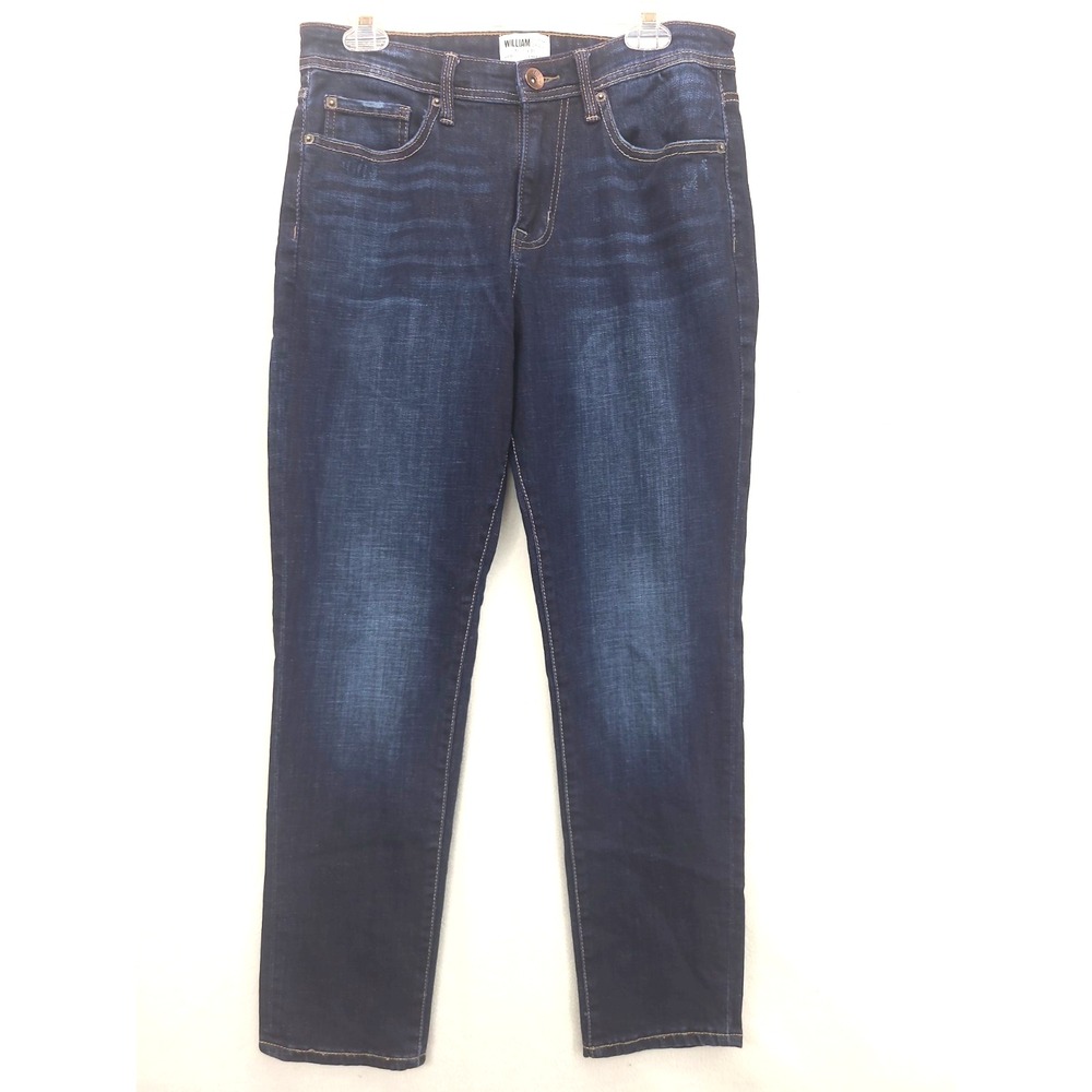 William Rast Mens Jeans 32x30 Dk Wash Mid Rise Athletic Titan Taper